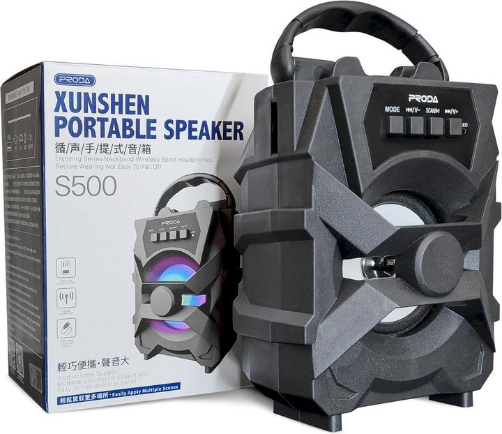 Produktbild Proda Xunshen Portable Wireless Bluetooth Speaker FM Radio + Micro SD (4 h, Stromversorgung über USB)