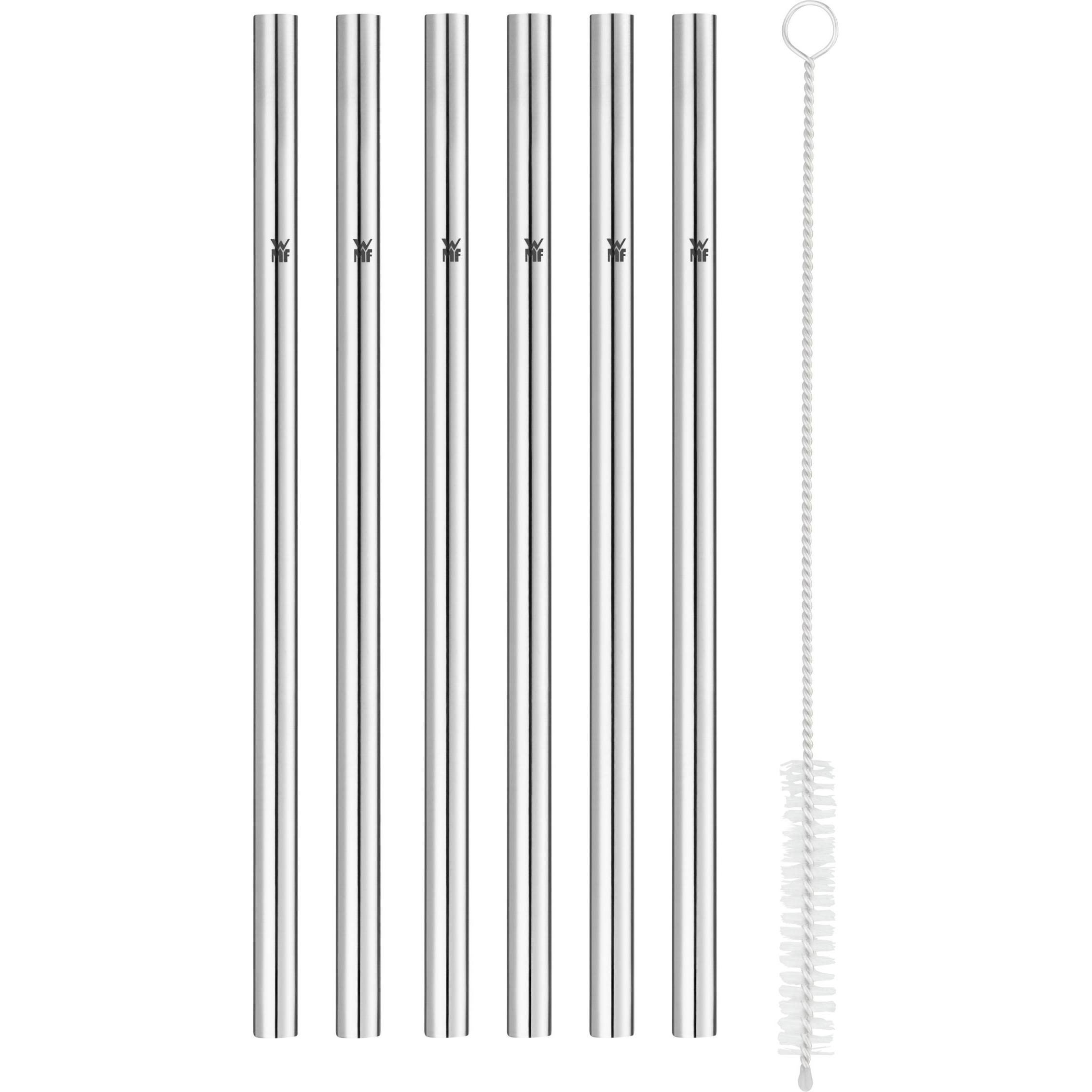 WMF Trinkhalm Set, Strohhalm, Silber