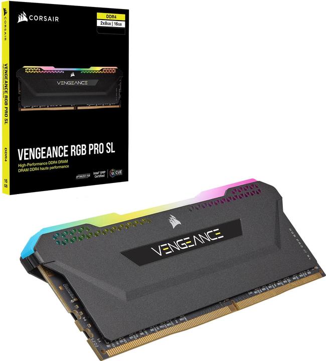 Productafbeelding Corsair Vengeance RGB Pro SL (2 x 8GB, 3600 MHz, DDR4 RAM, DIMM 288 pin)