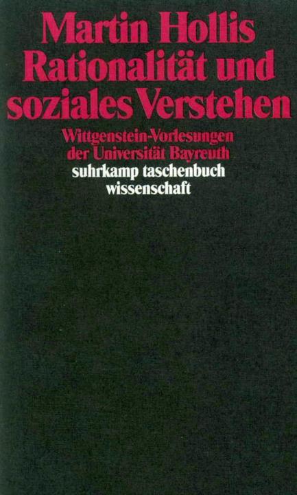 Produktbild Rationalität und soziales Verstehen (Deutsch, Martin Hollis, 1991)