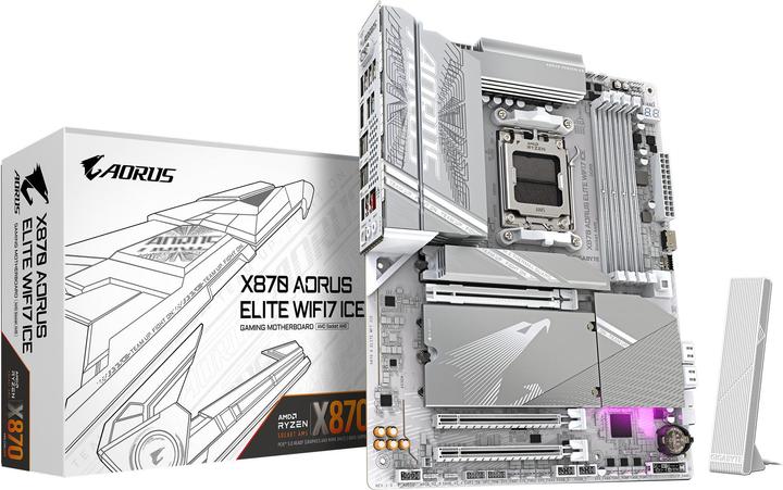 Gigabyte X870 AORUS ELITE WIFI7 GLACE (AM5, AMD X870, ATX)