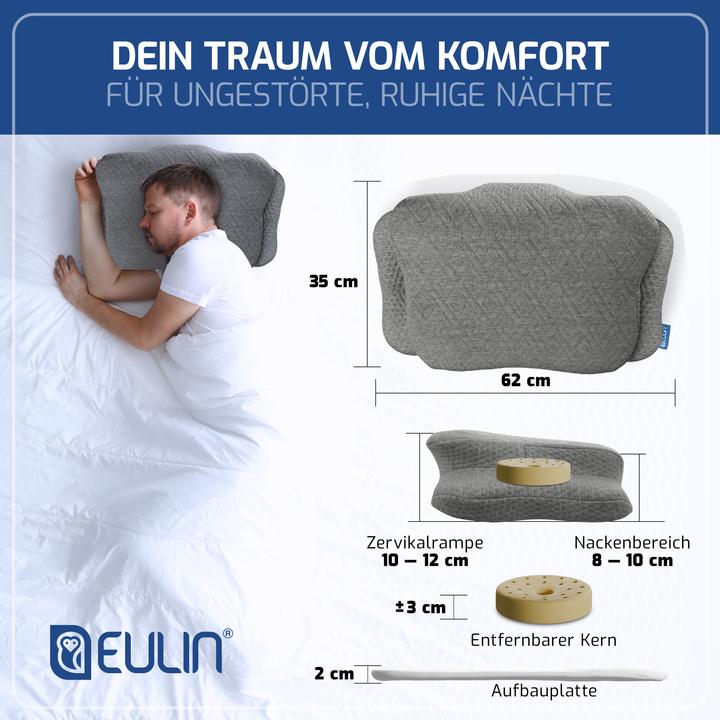 Image du produit Eulin Orthopädisches Kissen (40 x 60 cm)