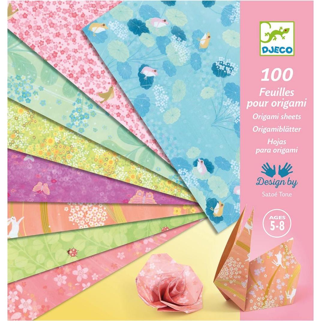 Thumbnail - Djeco, Bastelpapier, Origamipapier Haru (100 x)