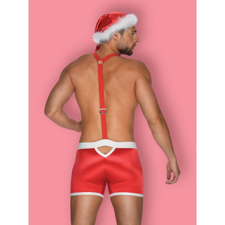 Produktbild Obsessive Mister Claus Boxershorts mit Hosenträger und Mütze (L, XL)