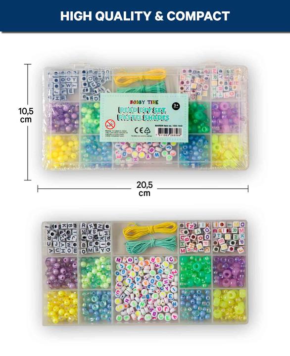 Immagine prodotto I Am Creative Perlen DIY Set, Pastelltöne