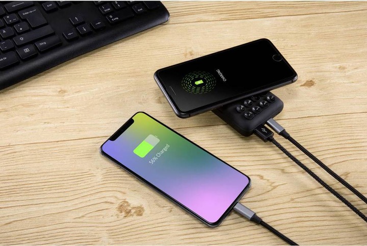 Actual product image Voltcraft Induction power bank 3 A WPB-10000 VC-11015280 10000 mAh Outputs USB, USB-C™ socket, induction (10000 mAh, 37 Wh)