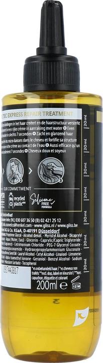 Actual product image Schwarzkopf Gliss Kur 7 Sec Express Repair Treatment Oil Nutritive 200 Ml (200 ml)