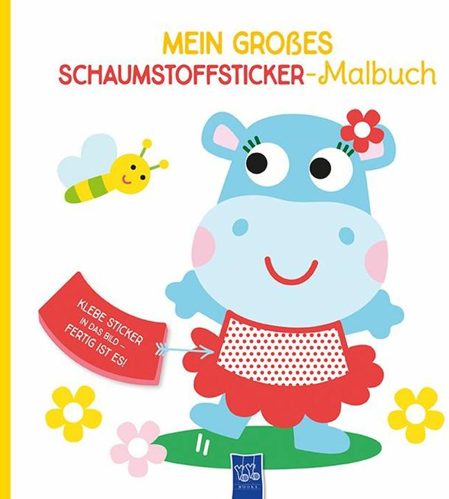 Mein grosses Schaumstoffsticker-Malbuch - Nilpferd