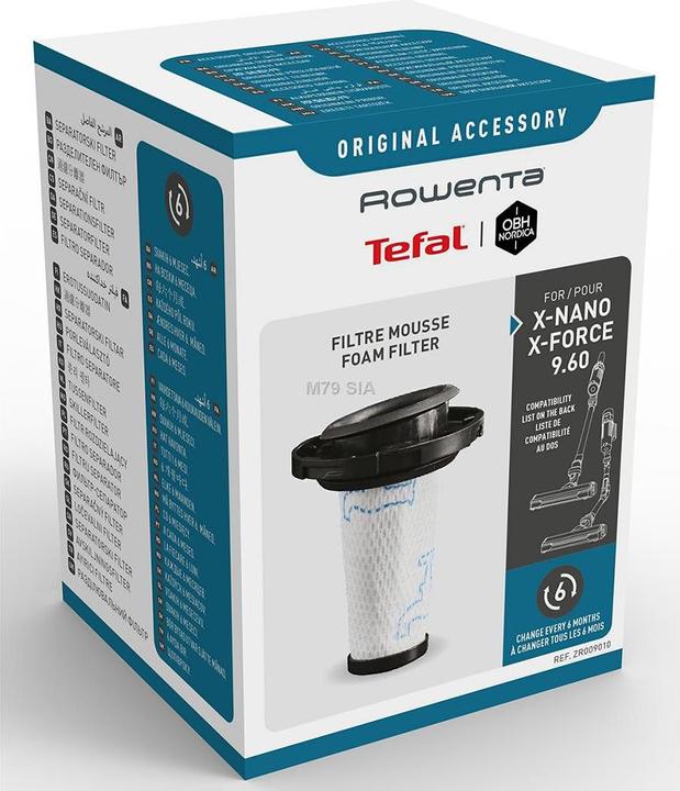Actual product image Tefal Washable filter for X-Force 9.60 TY20 & X-Nano TY11