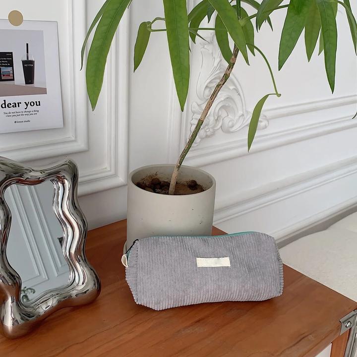 Actual product image Only-Bags.Store Toiletry bag Organiser Corduroy cosmetic bag Small make-up case