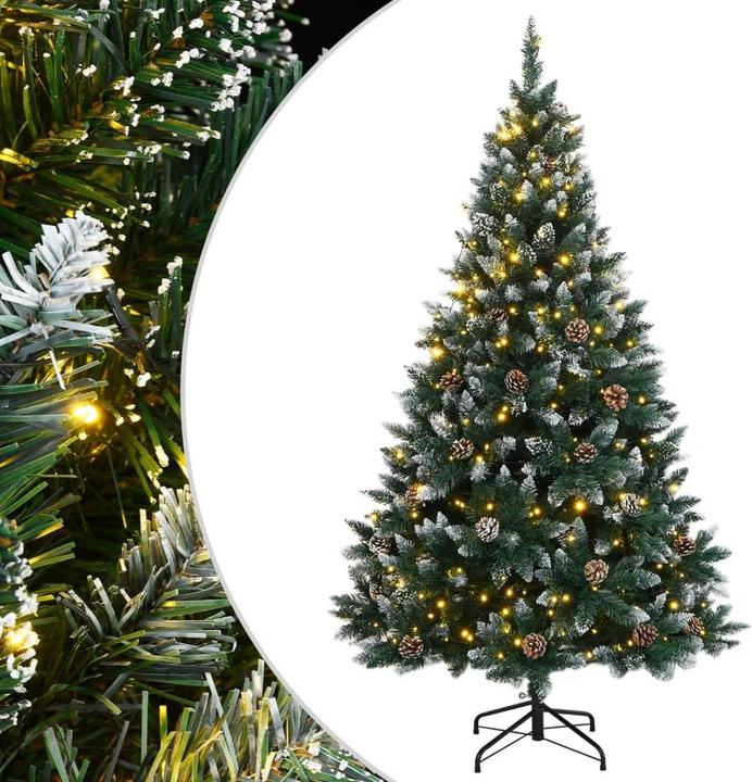 vidaXL Künstlicher Weihnachtsbaum Tannenbaum Christbaum Kunstbaum 300 LEDs 240cm (240 cm)