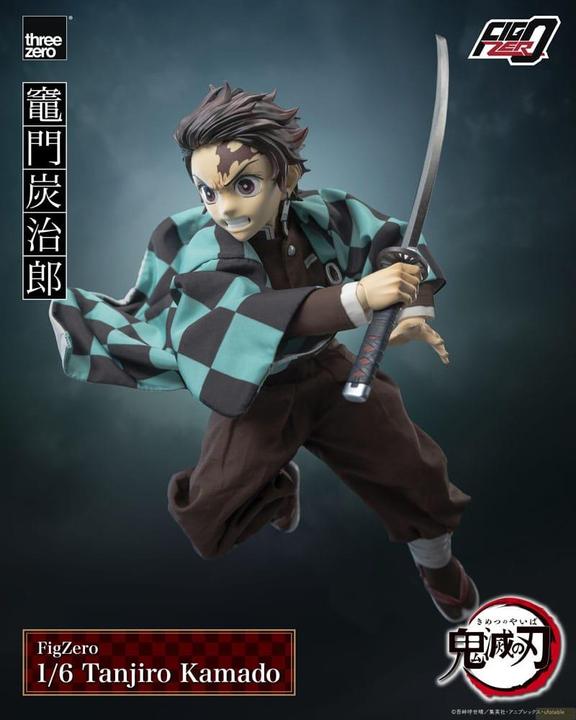 Produktbild ThreeZero Demon Slayer: Kimetsu no Yaiba FigZero Actionfigur 1/6 Tanjiro Kamado 27 cm