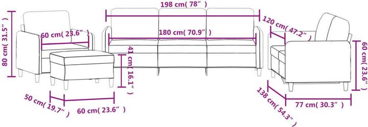 Actual product image vidaXL Sofagarnitur (Upholstery set)