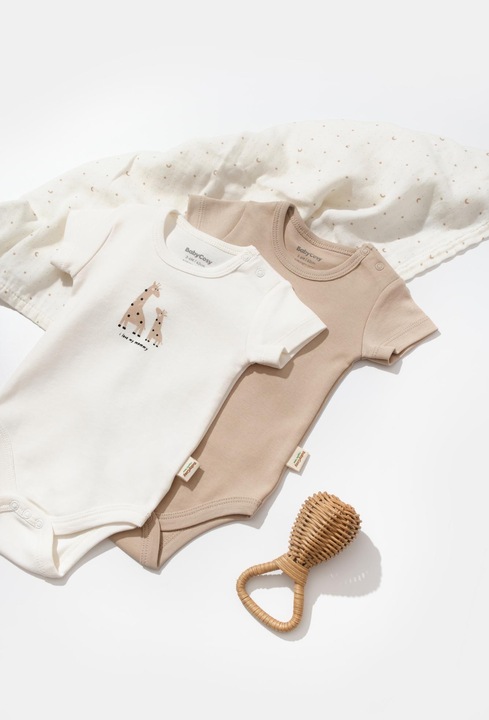 Actual product image BabyCosy 2 Pcs short sleeved Body (80)