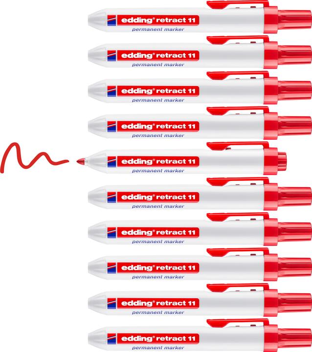 Produktbild Edding Permanent Marker 11 rot (Rot, 3 mm, 1 x)