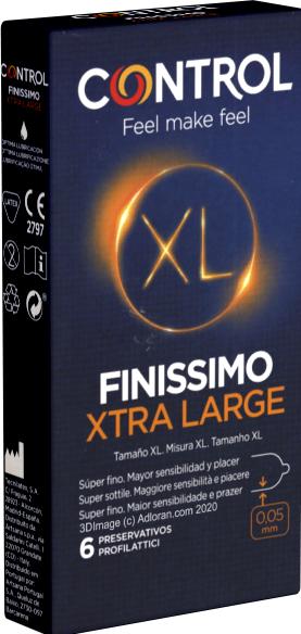 Produktbild Control Finissimo Xtra Large» 6 ultradünne XXL-Kondome für super sensitiven Safer Sex (6 Stk.)