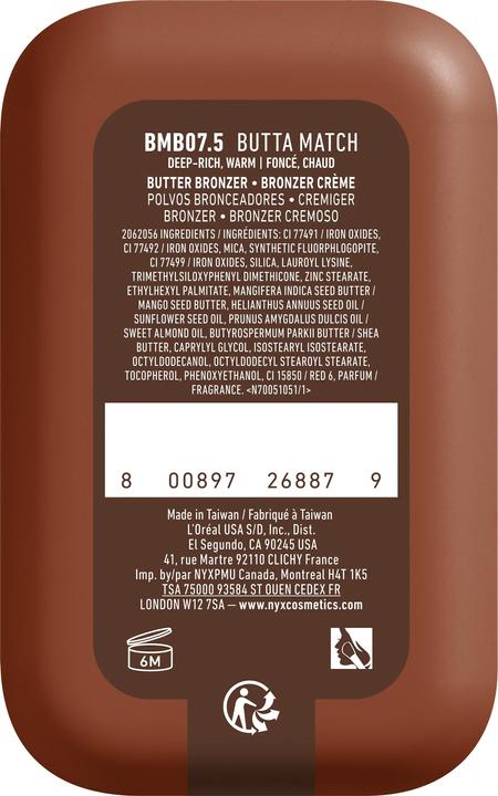Actual product image NYX Professional Make-Up Nyx Bronzer (7.5 Butta Match, Bronzer)