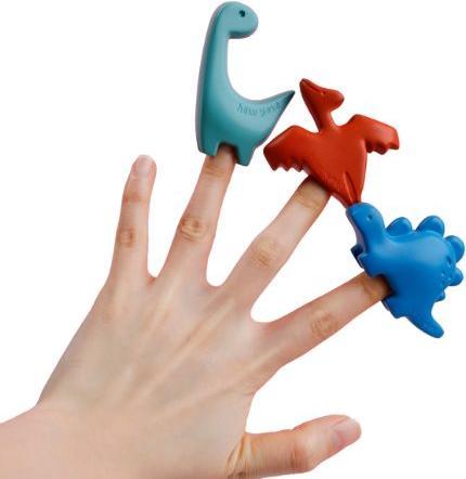 Produktbild Haku Yoka Finger Wachsmalkreide Dino (6 x)