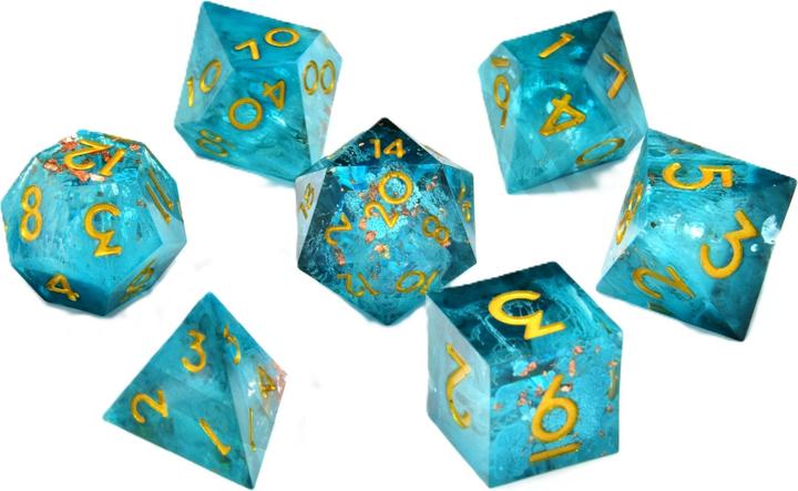 Produktbild Glass Staff Wave after Wave Sharp Edge Resin RPG Dice Set