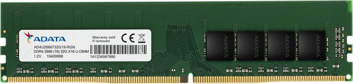 Actual product image Adata AD4U26664G19-SGN (1 x 4GB, 2666 MHz, DDR4-RAM, DIMM)
