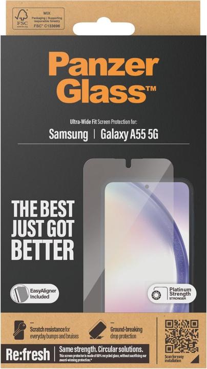 Produktbild PanzerGlass Ultra-Wide Fit (1 Stk., Samsung Galaxy A55)
