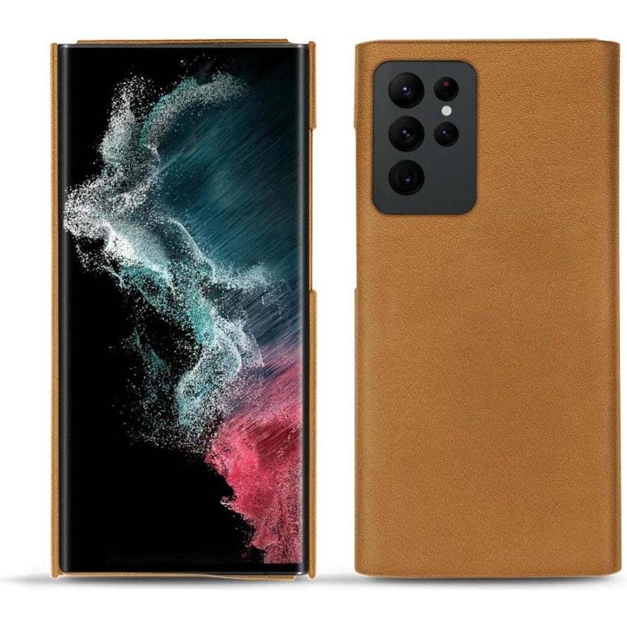 Thumbnail - Noreve Lederschutzhülle (Samsung Galaxy S22 Ultra), Smartphone Hülle, Braun