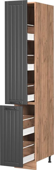 Produktbild Vicco Apothekerschrank Fame-Line, Dunkelgrau/Goldkraft Eiche, 30 cm