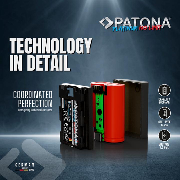 Produktbild Patona Platinum NP-FZ100 USB-C (Kamera Akku)
