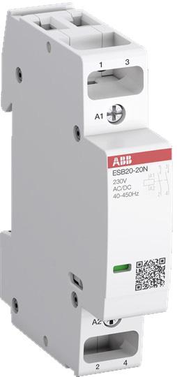 Produktbild ABB ESB20-11N-05 InstallationsschÃ¼tz, VPE=12 20 A, 1S/1Ã, 240 V AC/DC