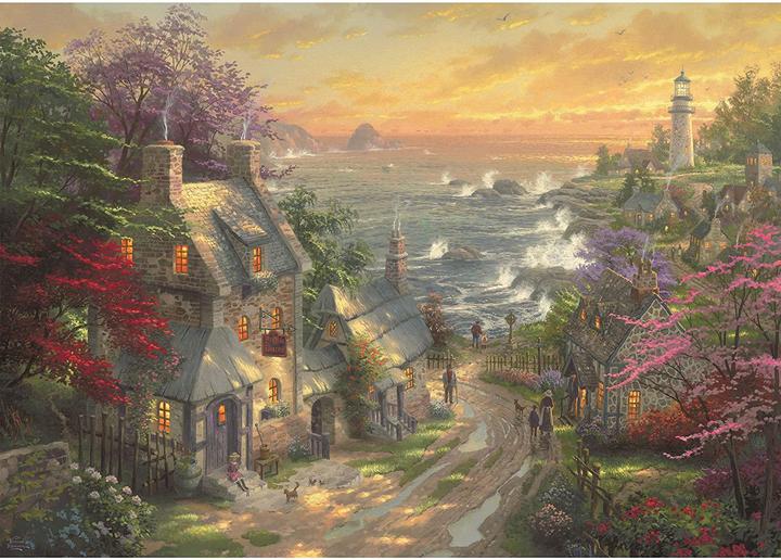 Actual product image Schmidt Spiele Village at the lighthouse (3000 pieces)