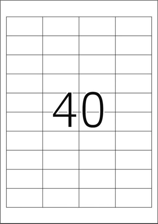 Produktbild HERMA Universal Etiketten A4