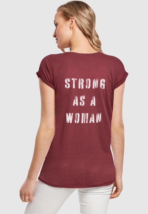 Produktbild Merchcode Ladies WD - Strong As A Woman Extended Shoulder Tee - 116539 (XL)