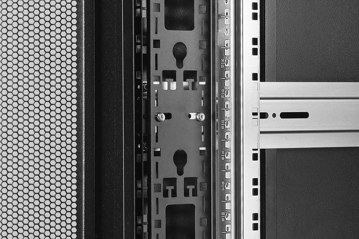 Actual product image Digitus 26HE Serverschrank, Unique Server-N 1342x600x1000 mm, Glas-Fronttür, sw (RAL 9005) (26 RU, 19 inch rack)