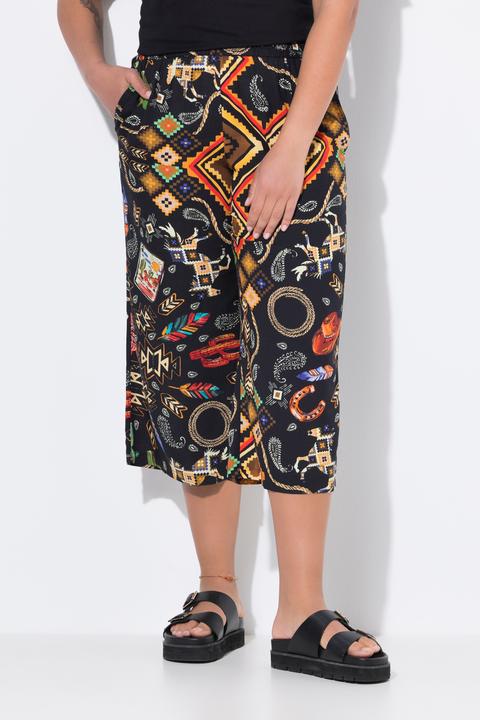 Produktbild Angel of Style Hose, weites, gerades Bein, Western-Muster (46)