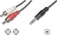 Produktbild Goobay 3.5 mm stereo Stecker > 2 x Cinch-Stecker (1.50 m, Cinch, 3.5mm Klinke (AUX))
