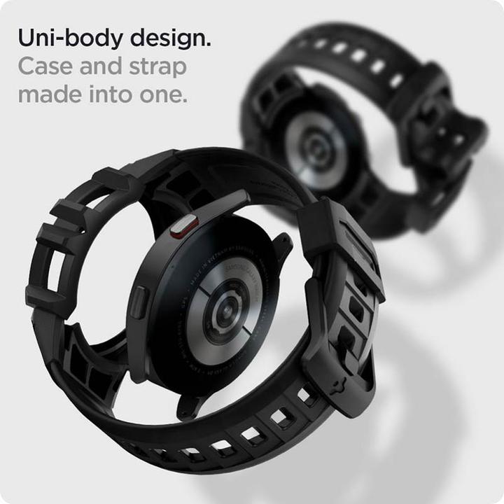 Produktbild Spigen Smartwatch Samsung Galaxy Watch 4/5 Sportarmband, Schwarz, 44 mm