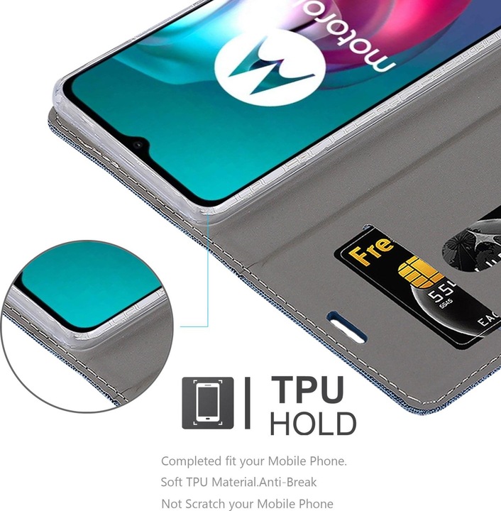 Actual product image Cadorabo Jeans Book Cover (Motorola Moto G10, Motorola Moto G30)