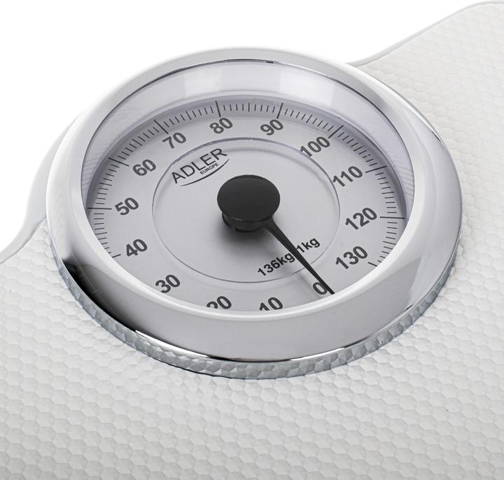 Image du produit Adler AD 8180 échelle personnelle Rectangle Blanc Échelle personnelle mécanique (136 kg)