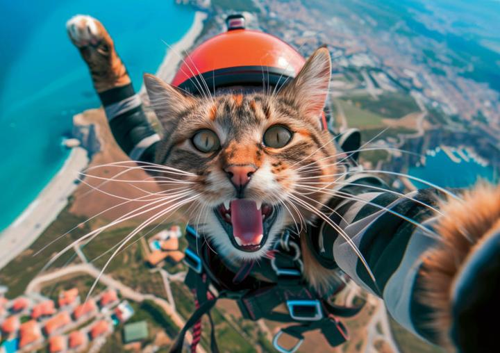 Produktbild Postkartenblock Crazy Cats (20 Stk.)