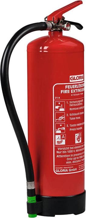 Produktbild Gloria SD 6 E fluorfrei Feuerlöscher fluorfreier Schaum 6,0 l (A, B)