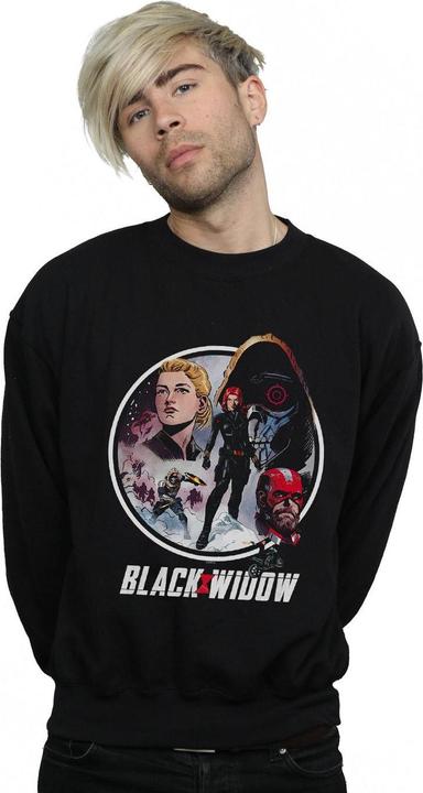 Image du produit Mens Black Widow Movie Vintage Circle Cotton Sweatshirt (S)