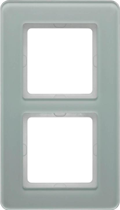 Actual product image Berker Q.7 Frame 2gang 10126079 Glass polar white