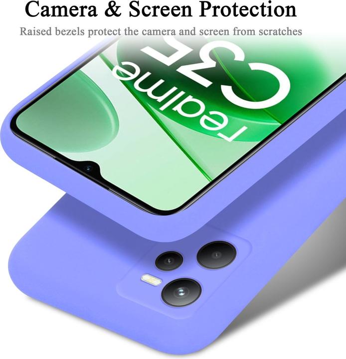 Image du produit Cadorabo TPU Liquid Silicone Case Housse pour Realme C35 / Narzo 50A PRIME (Realme C35, Realme Narzo 50A Prime)