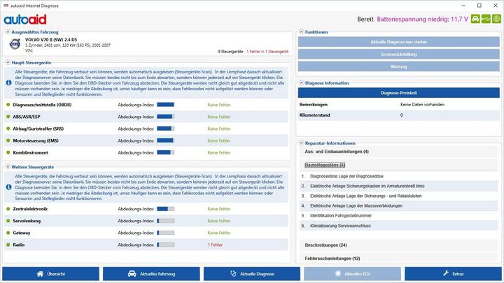 Actual product image Autoaid Car Diagnostic Tool for all Volvo C30, S60, V60, XC60, V70, S80, XC 90