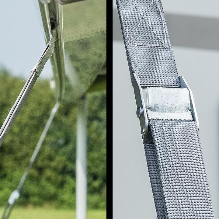 Actual product image ProPlus Storm bracing set 2x4.8M with keder fastening for awning rail
