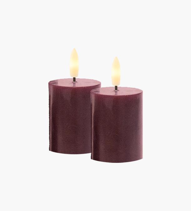 Produktbild Sirius LED-Kerzen Set Sille Mini, Ø5 x 6.5 cm, Bordeaux, Aufladbar (2x)