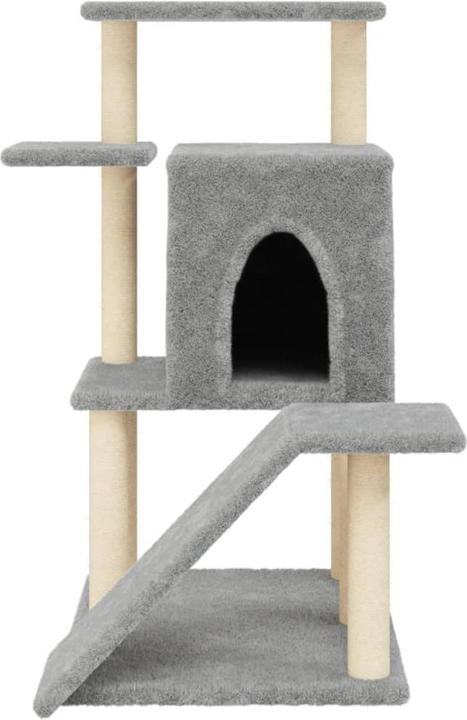 Image du produit vidaXL Kratzbaum mit Sisal-Kratzsäulen Hellgrau 97 cm,Farbe (97 cm, Gris clair)
