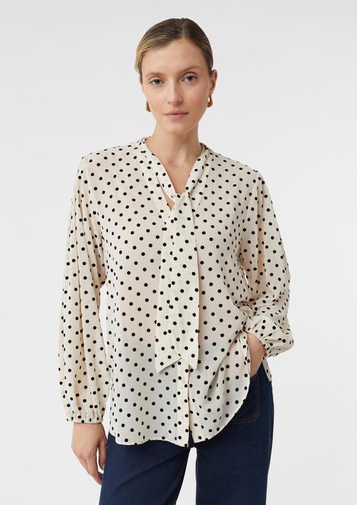 Immagine prodotto Comma Bluse Semitransparente Chiffonbluse mit Polka Dots und abnehmbarer Schluppe (32)