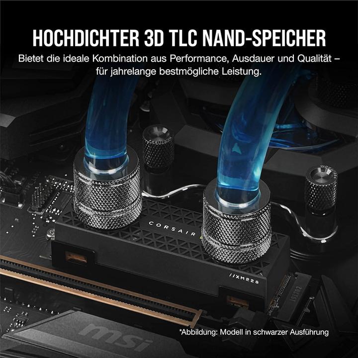 Actual product image Corsair MP600 XT Hydro X Edition (2000 GB, M.2 2280)