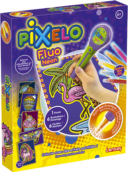Image du produit Lansay Pixelo Coffret Fluo (Fr-En)